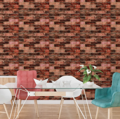 Самоклеющиеся 3D панель Sticker wall в рулоне 700мм*3,08м*2мм BROWN (кирпич) R179-2-3 (D) SW-00002537
