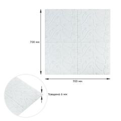 Самоклеющиеся 3D панель Sticker wall White 700*700*6мм (D) SW-00001958