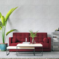 Самоклеющиеся 3D панель Sticker wall White 700*700*6мм (D) SW-00001959