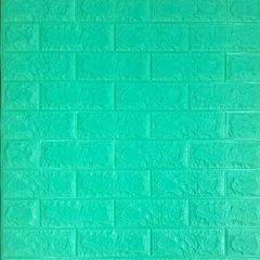 Самоклеюча 3D панель Sticker wall під цеглу зелена трава Id 12 SW-00000050