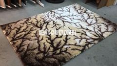 Килим Ворсистий килим Shaggy 3D b111 lbeige brown