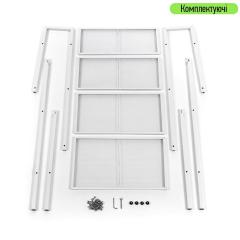 Стеллаж-этажерка Sticker wall четырехъярусный из металла белый 60*35*148см SW-00002104