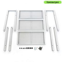 Стеллаж-этажерка Sticker wall трехъярусный из металла белый 60*33*110см SW-00002103