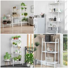 Стеллаж-этажерка Sticker wall трехъярусный из металла белый 60*33*110см SW-00002103