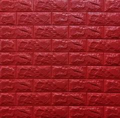 Self-adhesive 3D panel Sticker wall under brick Red Id 8 SW-00000054