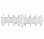 Plastic connector for pipes