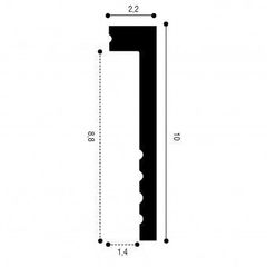 Polyurethane skirting board Orac Decor SX171