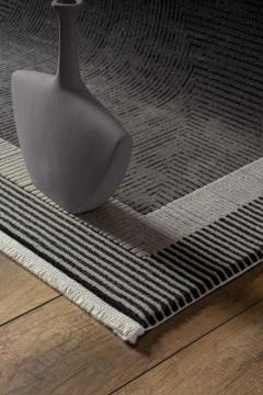 Килим Акриловий килим Taboo+ DE16C grey black