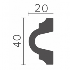 Corner element for moldings Grand Decor HCR 518-2