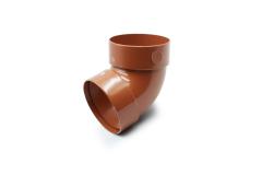 Double-coupled pipe bend 67° brick 75mm RainWay