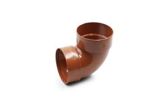Double-coupled pipe bend 87° brick 75mm RainWay