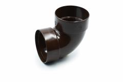 Double-coupled pipe bend 87° brown 100mm RainWay