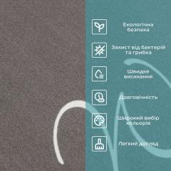Влагопоглощающий коврик Sticker wall серый Welcome 38*58CM*3MM (D) SW-00001559