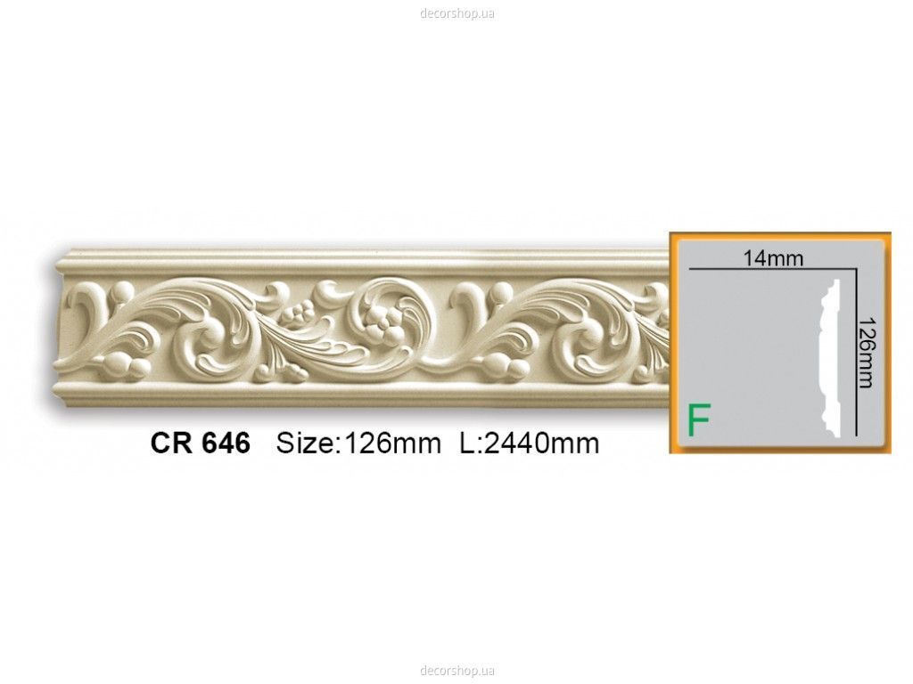 Молдинг Gaudi Decor CR 646 (2.44м) Flexi