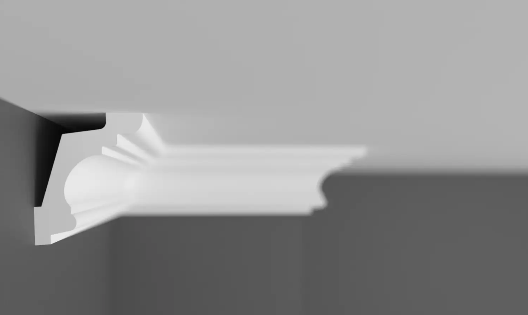 Гладкий карниз Gaudi Decor C 970 (2.00м) Flexi