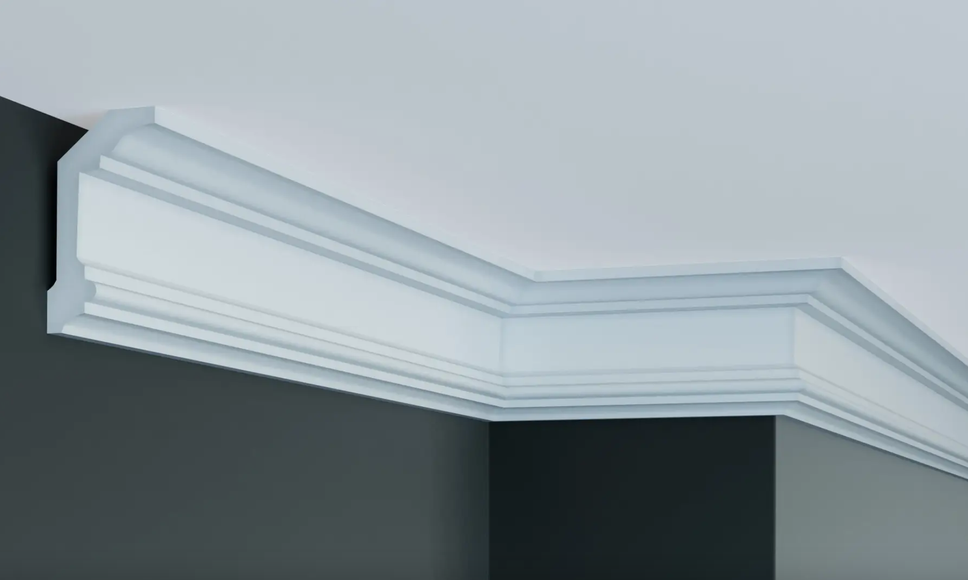 Гладкий карниз Gaudi Decor P 923 (2.00м) Flexi