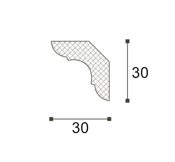 Гладкий карниз NMC LX 30