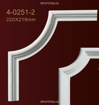 Corner element for moldings Classic Home 4-0251-2