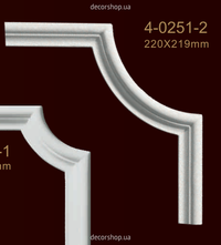Corner element for moldings Classic Home 4-0251-2