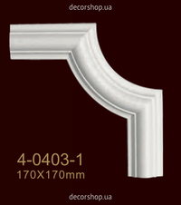 Corner element for moldings Classic Home 4-0403-1