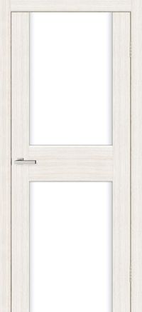 Міжкімнатні двері Оміс Cortex Gloss 03 oak bianco triplex молочний
