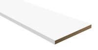 Additional board 100 mm white silk matt, set