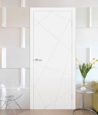 Interior doors Omis Geometry 03 white silk matt