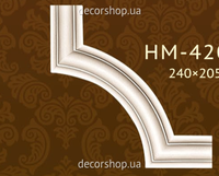 Corner element for moldings Classic Home HM-42040C