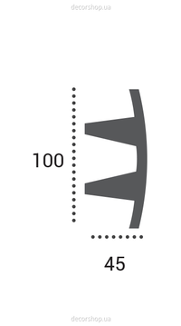 Карниз под подсветку Tesori KF 503 (2.44м) Flexi