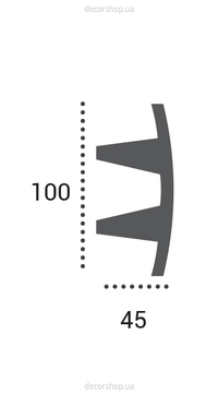 Карниз под подсветку Tesori KF 503 (2.44м)