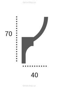 Карниз під підсвічування Tesori KF 701 (2.44 м) Flexi