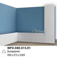 Polyurethane skirting board Perimeter MPU-080.015.01