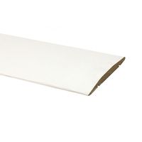 PVC semicircular platband 70 mm white structural, pcs.