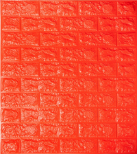 Самоклеющиеся 3D панель Sticker wall под кирпич Id 07 Оранжевый SW-00000056