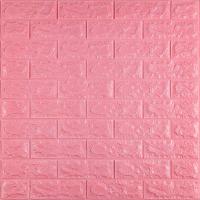 Самоклеющиеся 3D панель Sticker wall под кирпич Id 04 Розовый SW-00000057