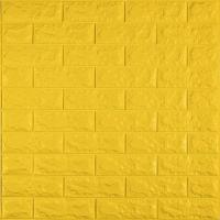 Самоклеющиеся 3D панель Sticker wall под кирпич Id 10 Желтый SW-00000049