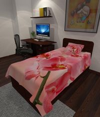 Фотопокрывало Розовая орхидея