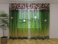 Photocurtain Tulle Lambrequins from flowers Harmony