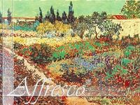 Художественная Фреска Harvest at La Cran with Montmajour in the Background