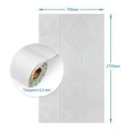 Интерьерные самоклеящиеся панели под кожу в рулоне Sticker wall 700х2750х4,5мм Белый SW-00003331