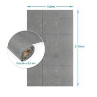 Интерьерные самоклеящиеся панели под кожу в рулоне Sticker wall 700х2750х4,5мм Серый SW-00003330