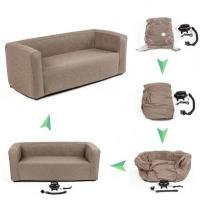 Inflatable furniture set Sticker wall sofa and 2 armchairs brown SW-00002657