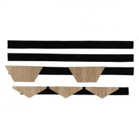 Start + Finish Kit for Neman Honeycomb Sonoma Oak 3D Acoustic Wall Panels