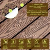Композитная плитка ДПК Sticker wall 30х60х2,3 см SW-00003290