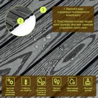 Композитная плитка ДПК Sticker wall 30х60х2,3 см SW-00003293
