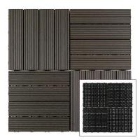 Composite tile Sticker wall WPC coal 30*30CM*2CM (D) SW-00001713