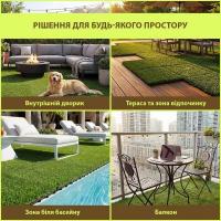 Композитная плитка WPC Sticker wall 30х30х25 мм Трава SW-00003287