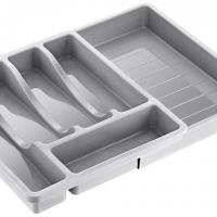 Cutlery tray Boxup Extendable Black-gray 31x39 cm FT-054