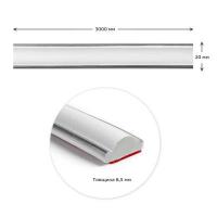 Молдинг Sticker wall 3000х20х8,5 мм Білий зі сріблом SW-00002674