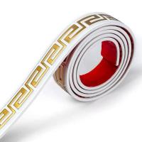 Молдинг Sticker wall 3000х50х6 мм Белый с золотом SW-00002688